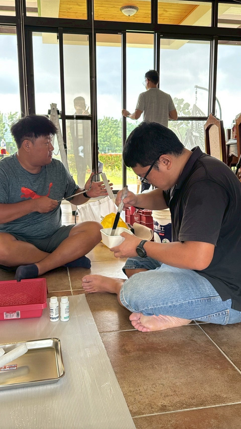 高雄美濃咖啡廳施作現場